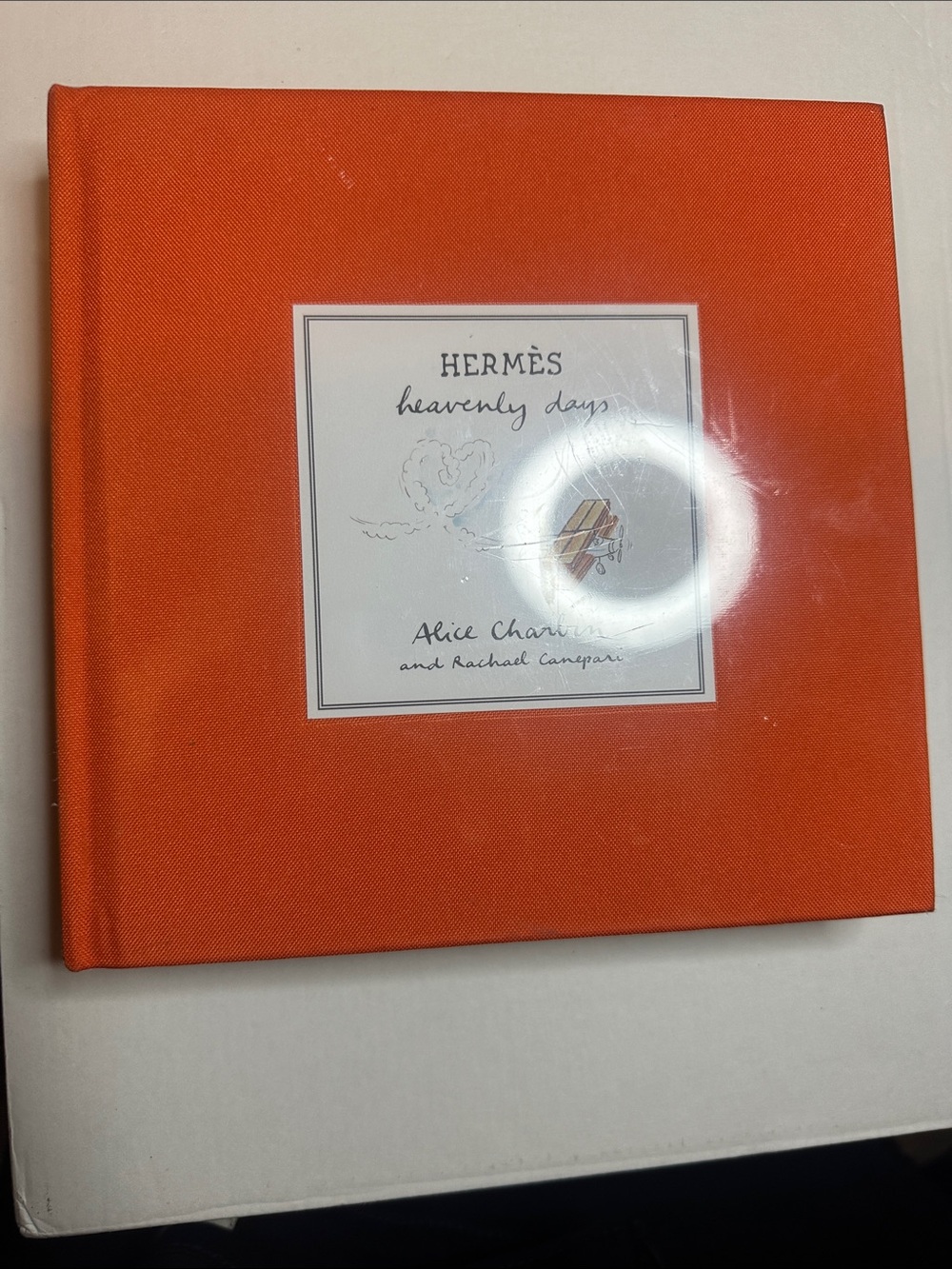 NWT Hermes Orange Hardcover Decorative Book - Heavenly Days